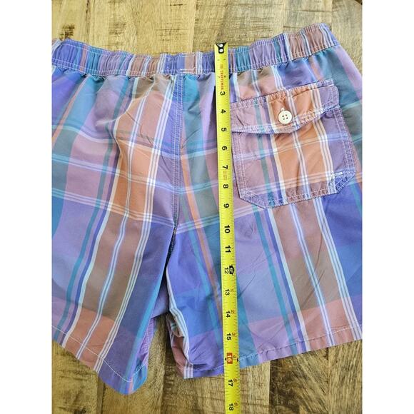 J. Crew 6" Swim Trunk Yarn-Dyed Plaid Shorts Men's Size Large New Preppy - Picture 9 of 10